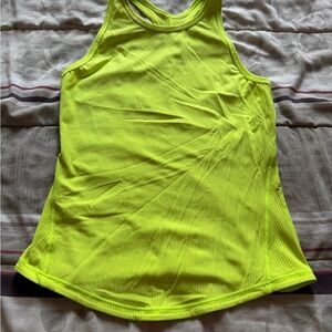 Lululemon Athletica Neon Green Tank Top